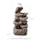 Glitzhome® 25.25" LED 4-Tier Bald Eagle Outdoor Fountain